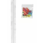 Zippers by the yard- White W/Multi Colored Pulls